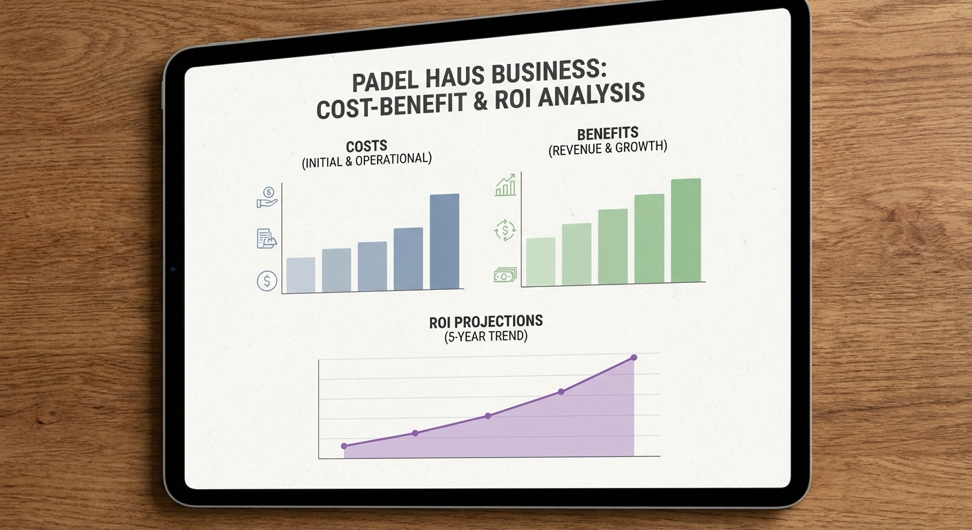 padel haus cost benefit roi infographic