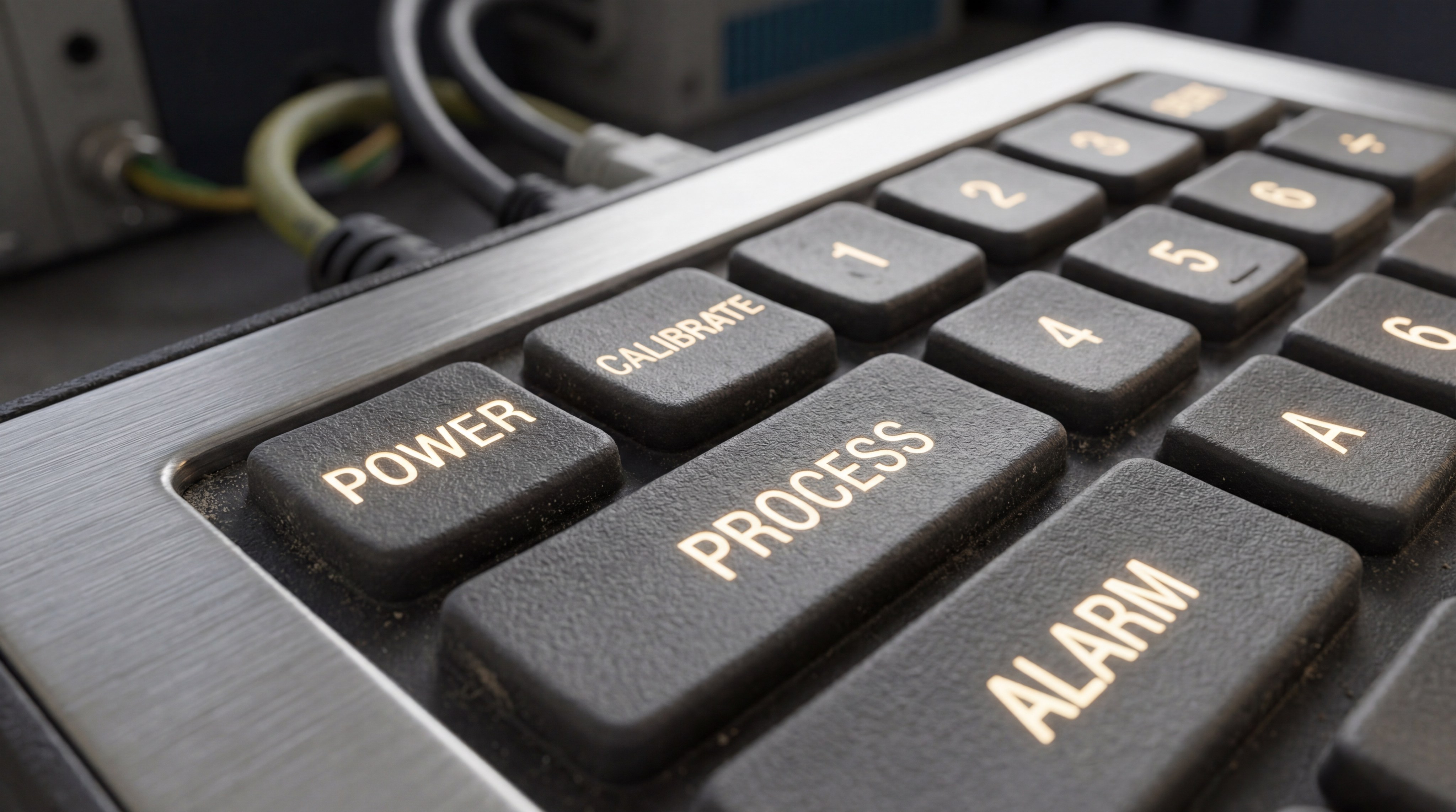 industrial silicone rubber keypad close up