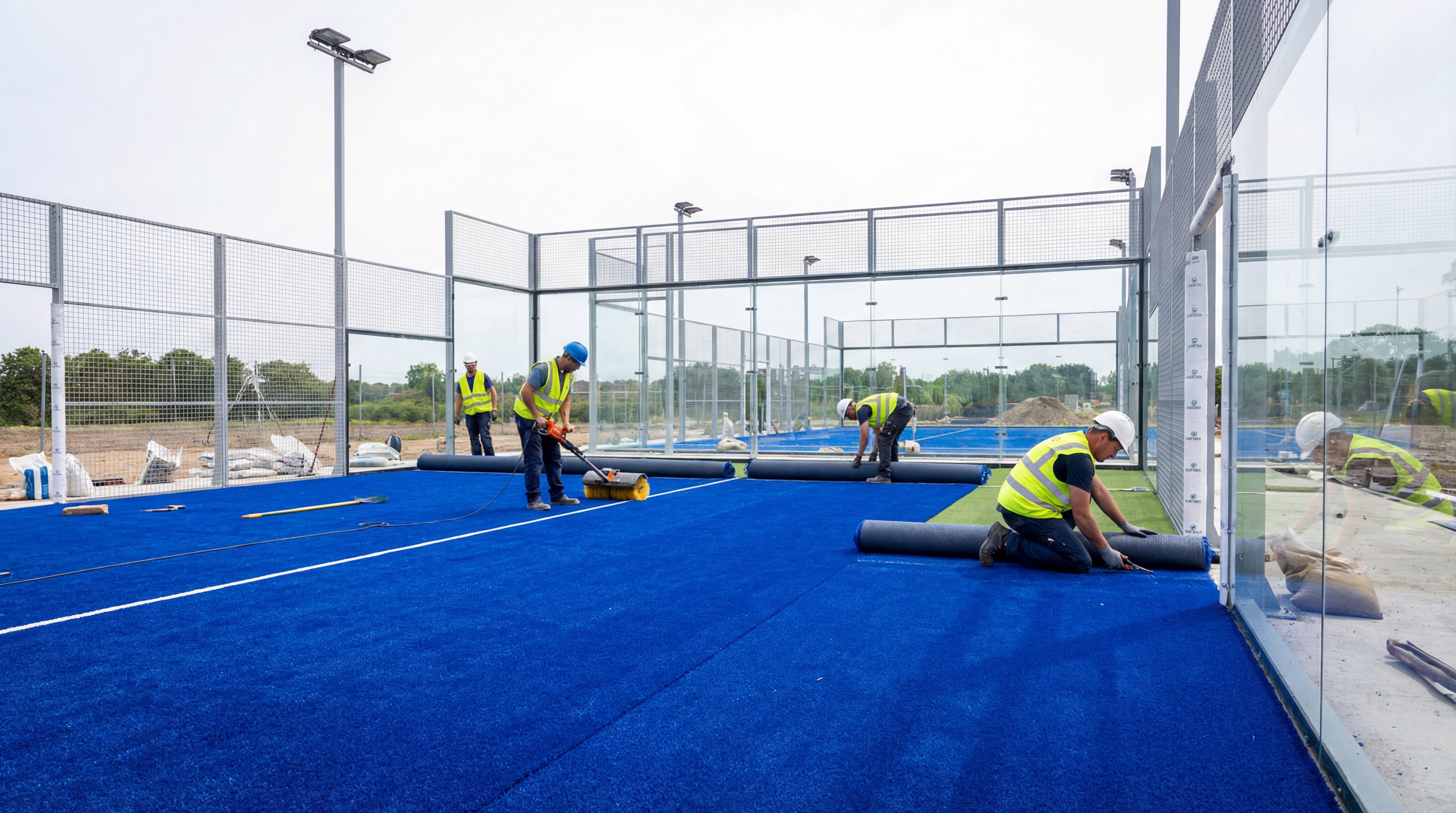 padel court turf installation index 6