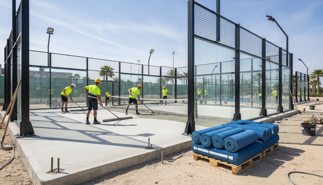 padel court construction foundation