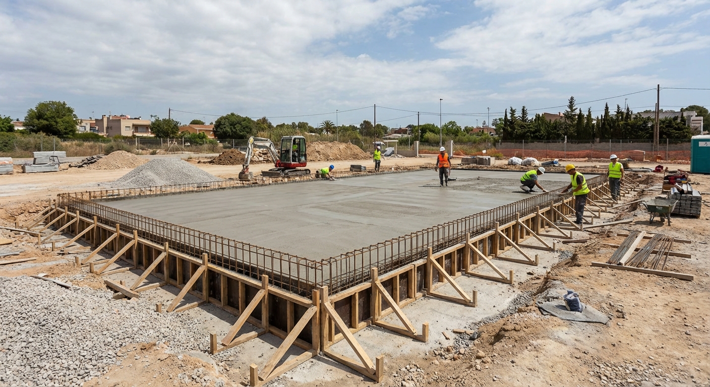 court foundation construction