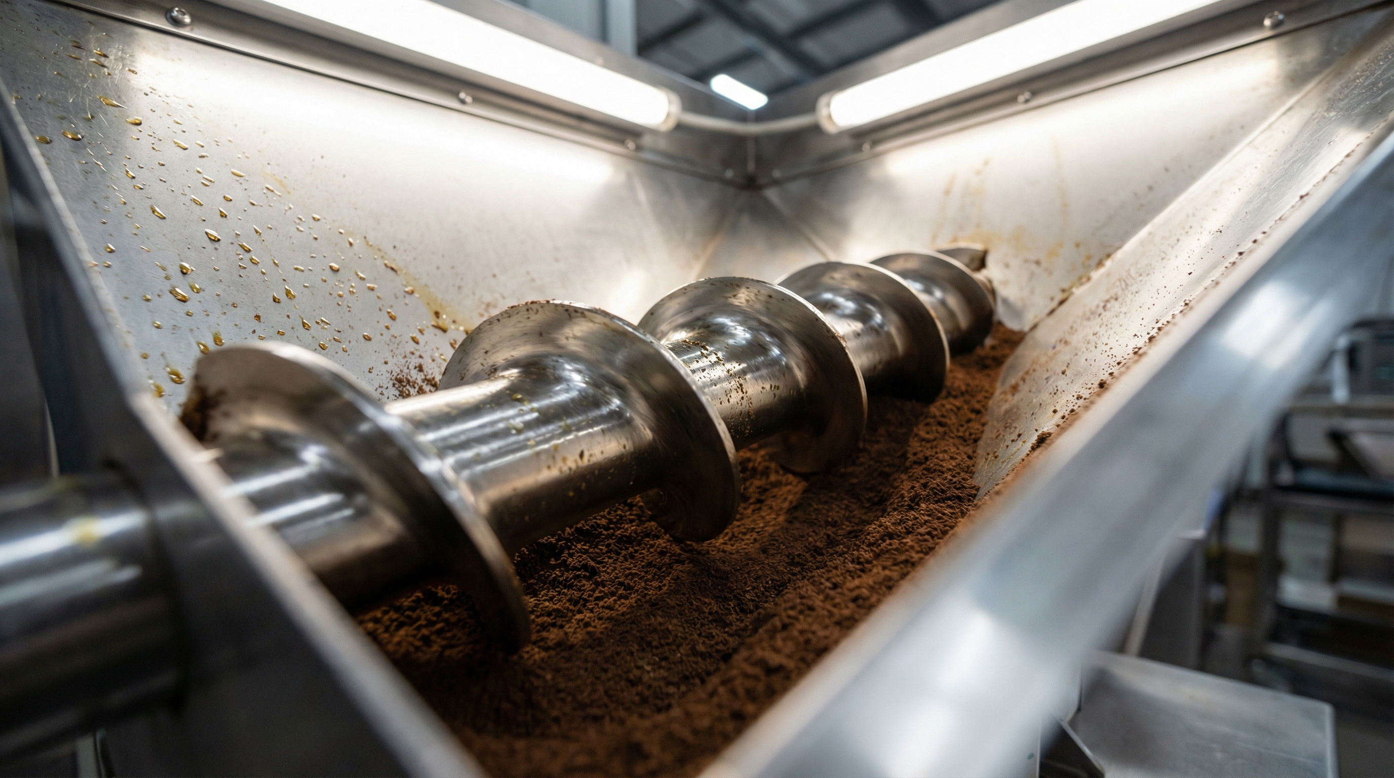 stainless steel auger filler screw coffee dispenser