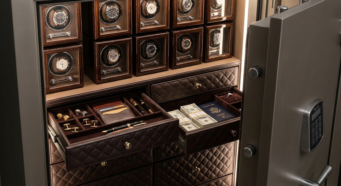 Safe Interior with Drawers