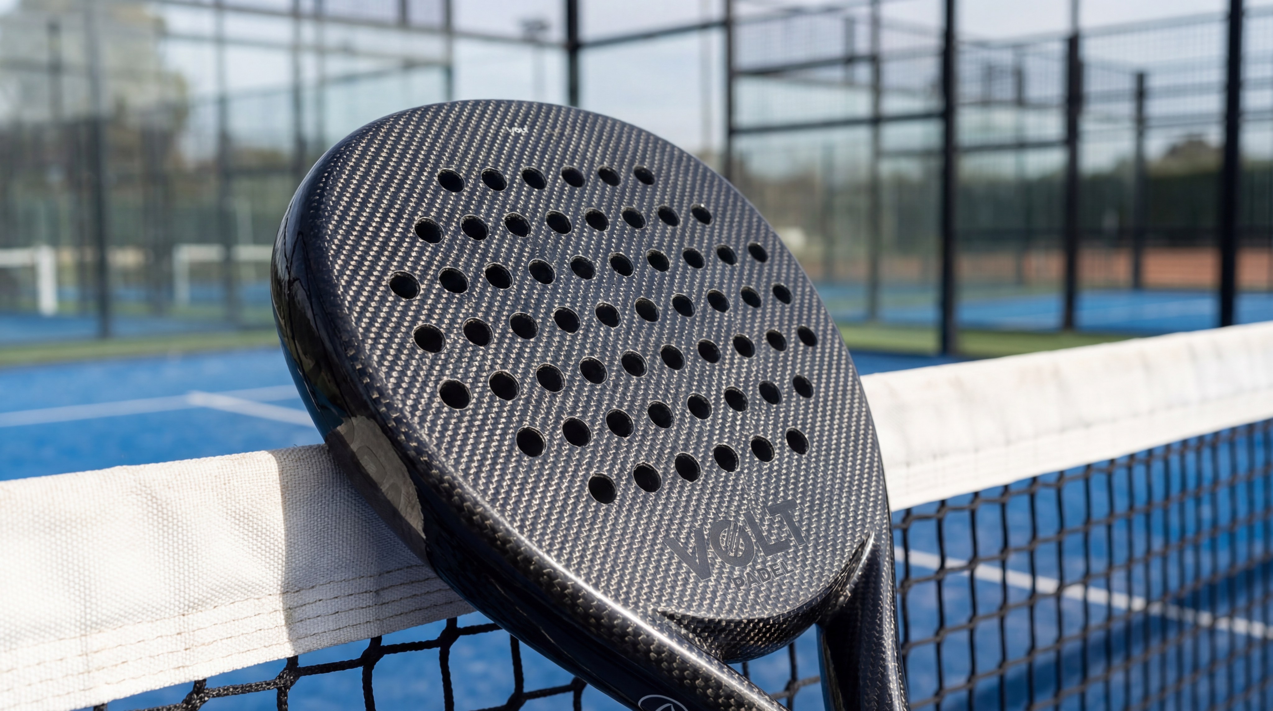 carbon fiber padel racket product shot