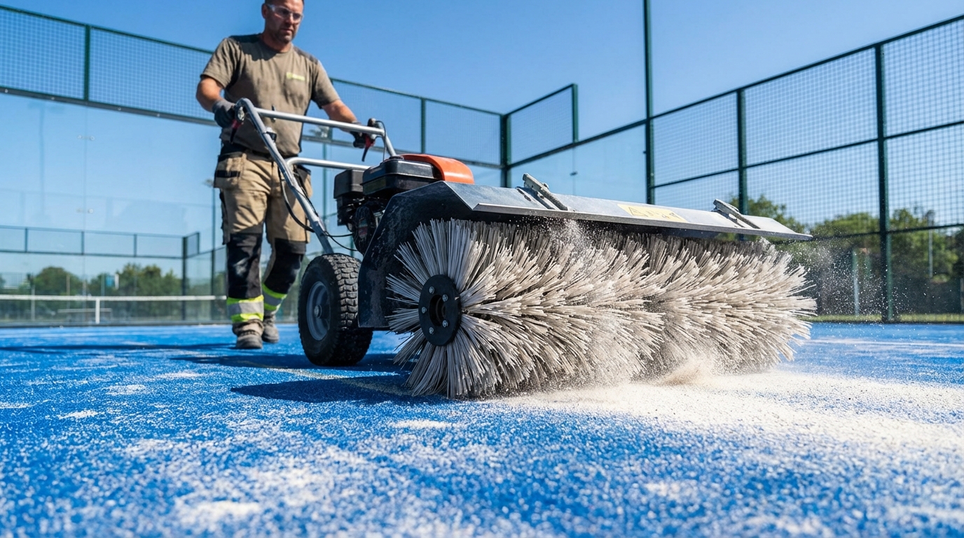 padel court maintenance sand