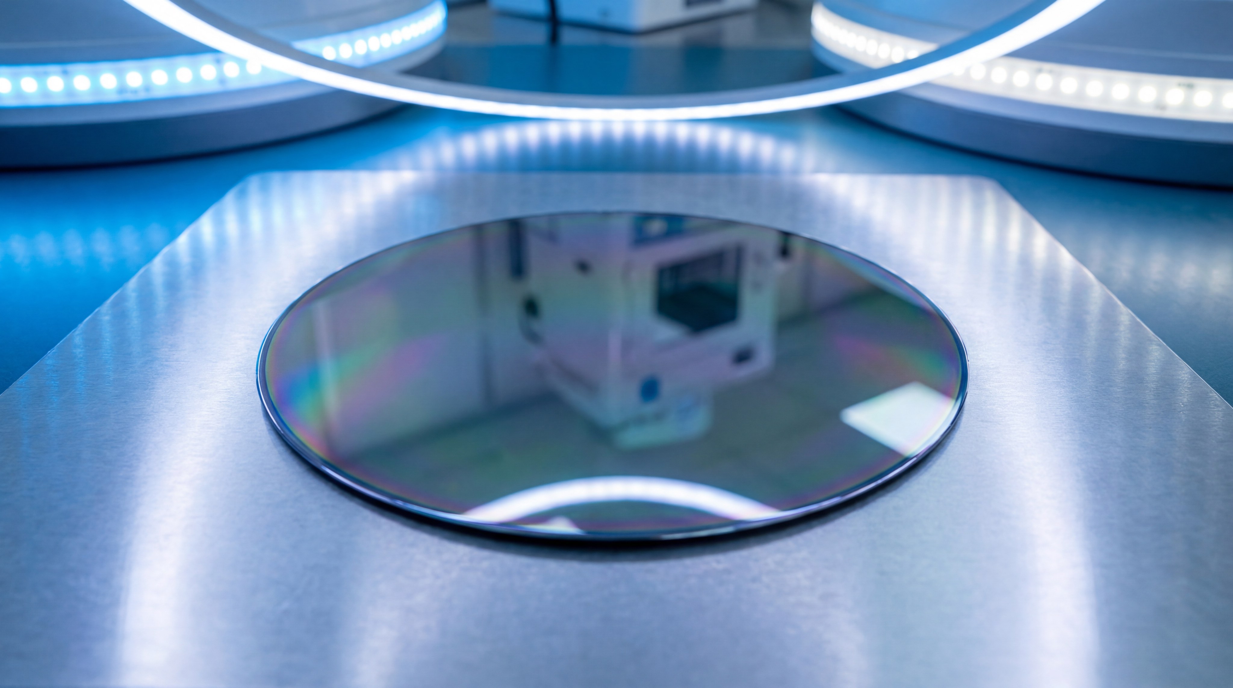 Silicon Wafer Close Up