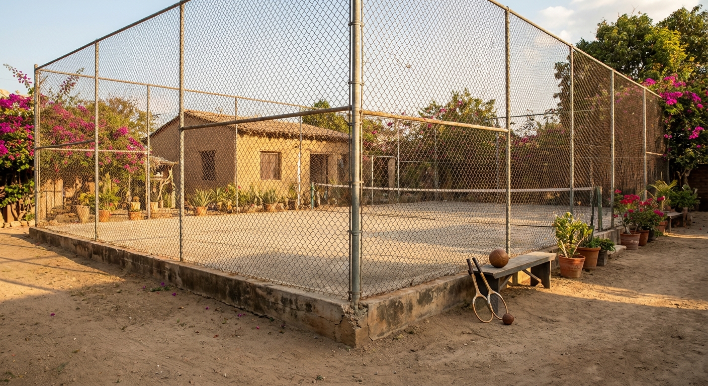 Vintage padel court Mexico