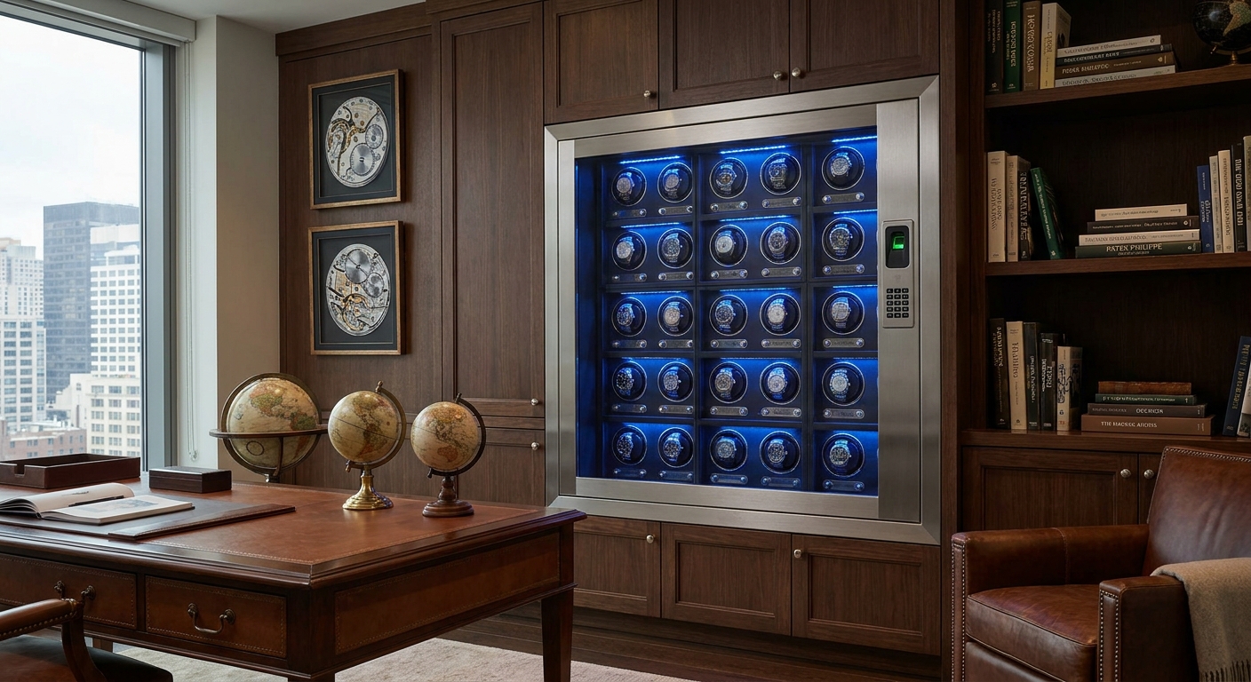 luxury watch collector office