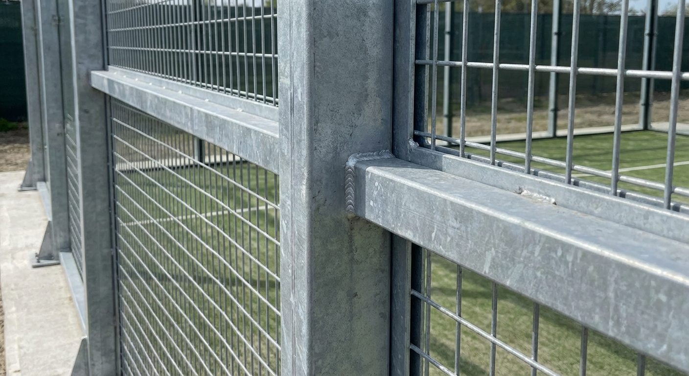 padel court metallic structure