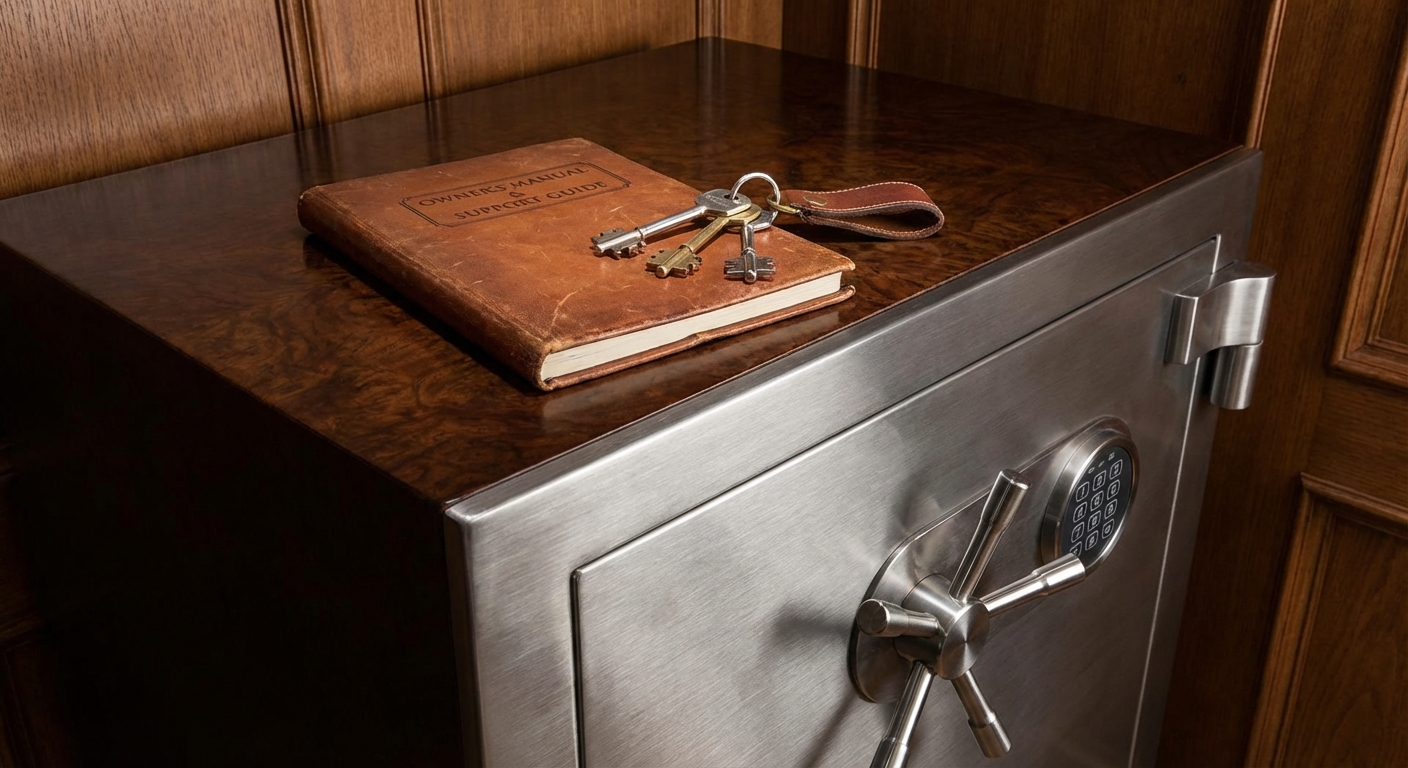 luxury safe manual keys support