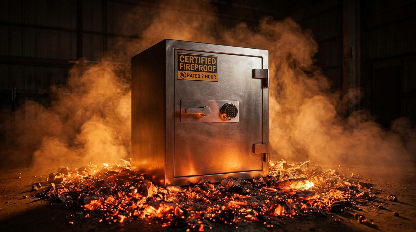 Certified Fireproof Safe Product Photography