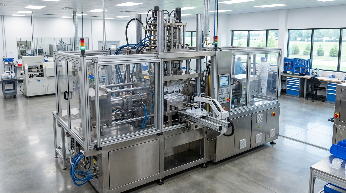 Industrial LSR injection molding machine