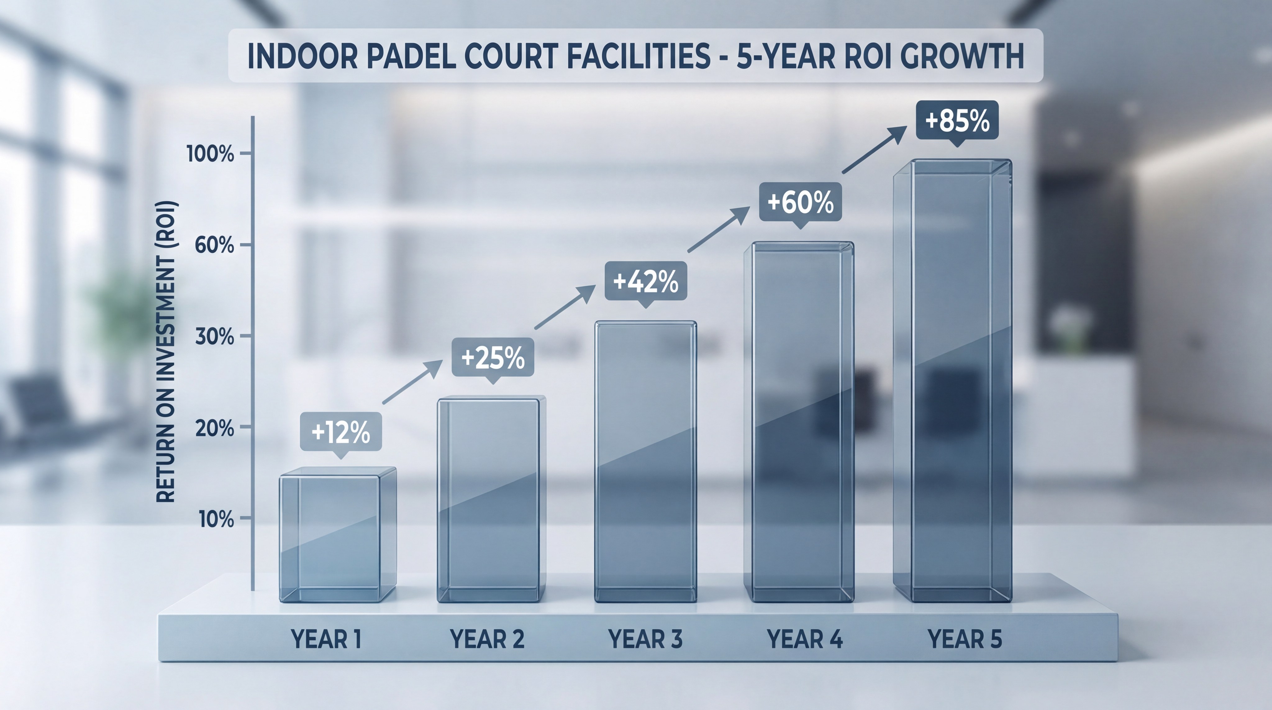 padel court roi growth chart