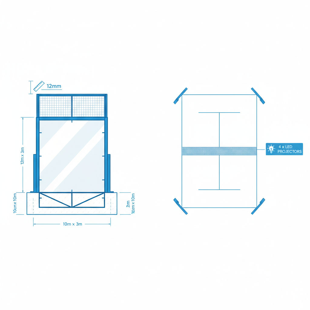 padel court construction specifications