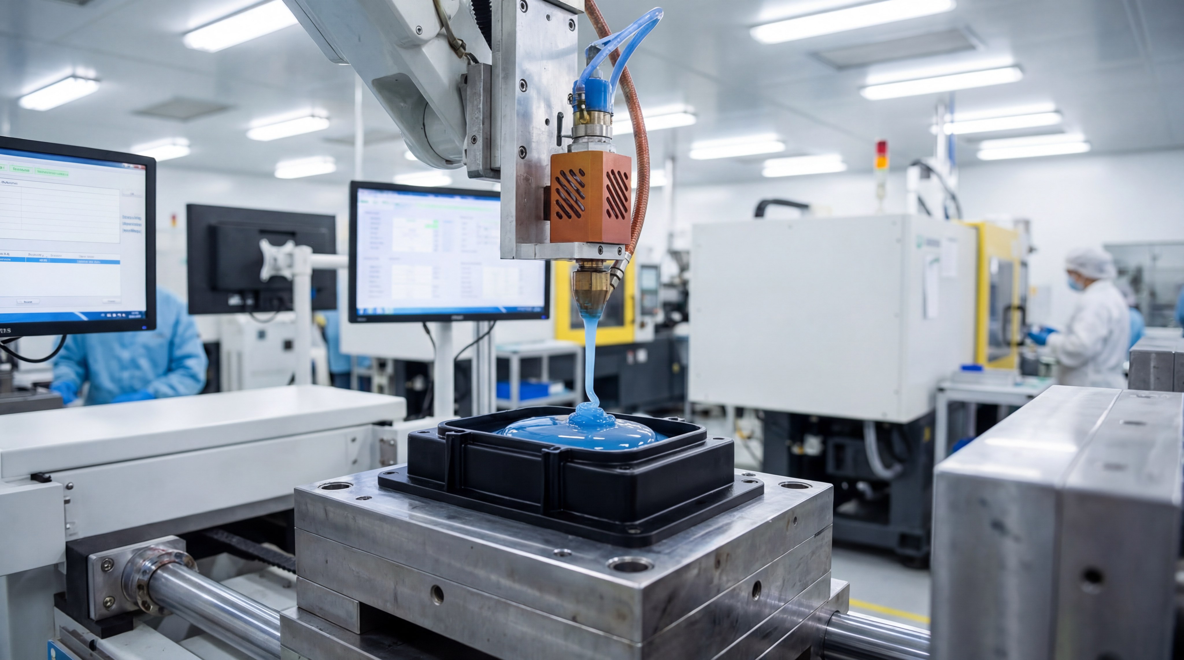 silicone overmolding process industrial