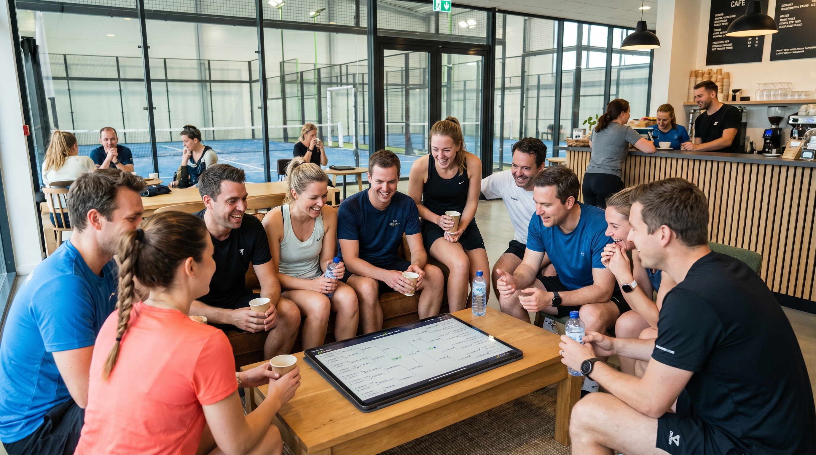 padel players social lounge