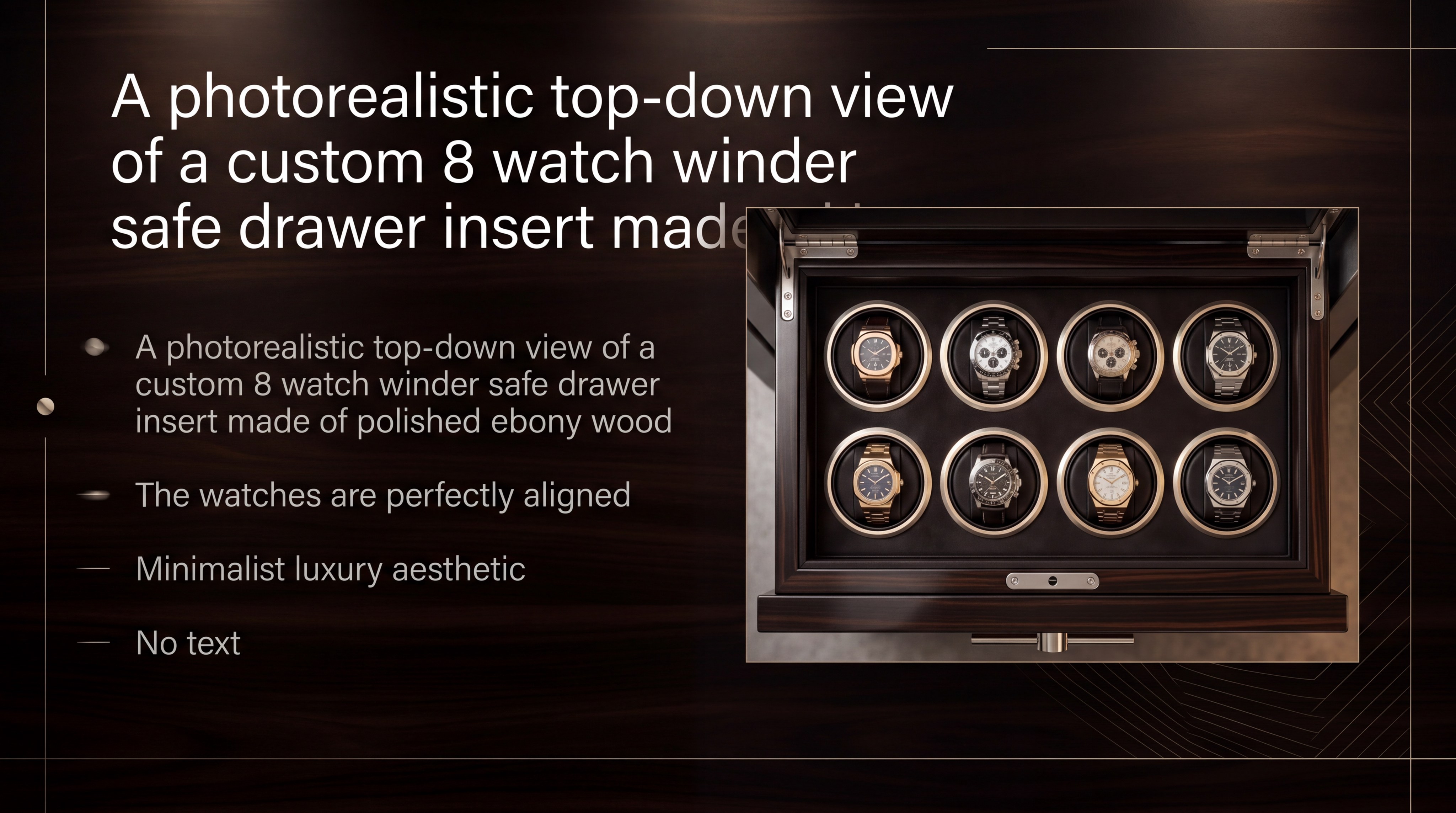 Image 2: luxury watch winder safe insert slide 2.jpeg