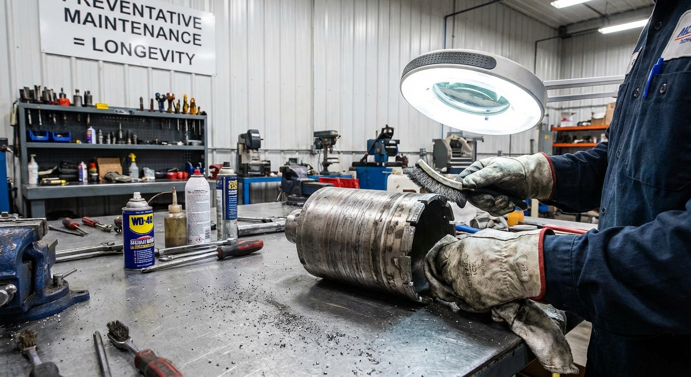 diamond core drill maintenance