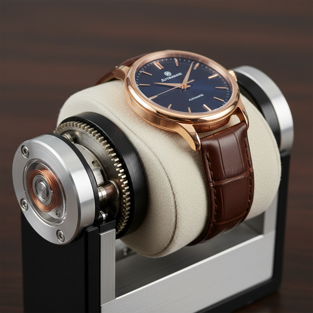 luxury watch cushion motor macro