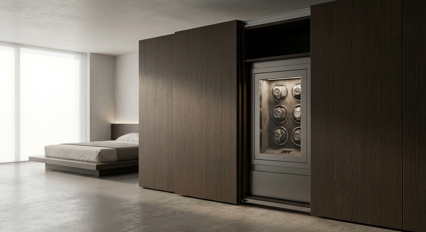 Minimalist wall integrated safe