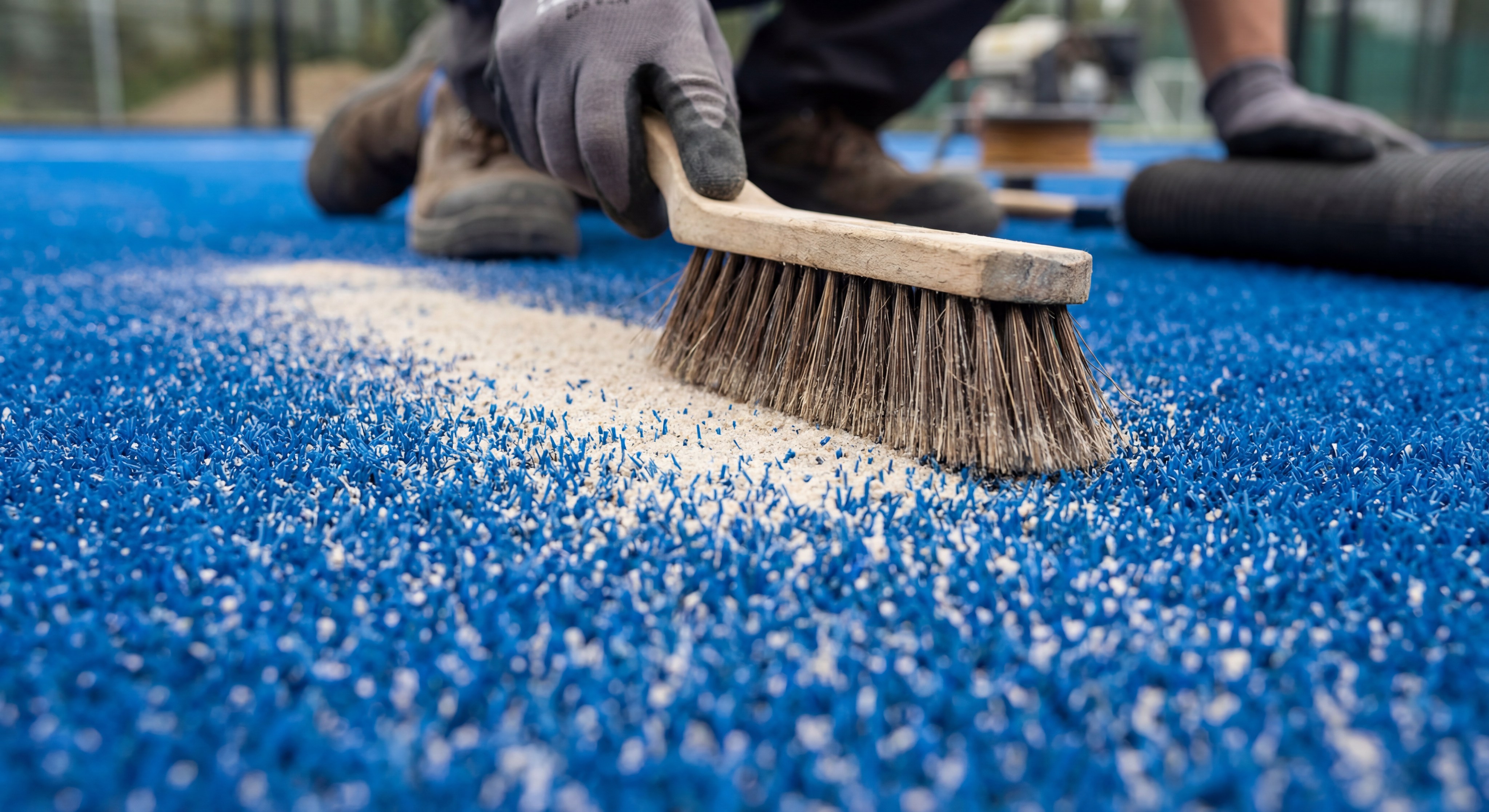 padel turf sand application