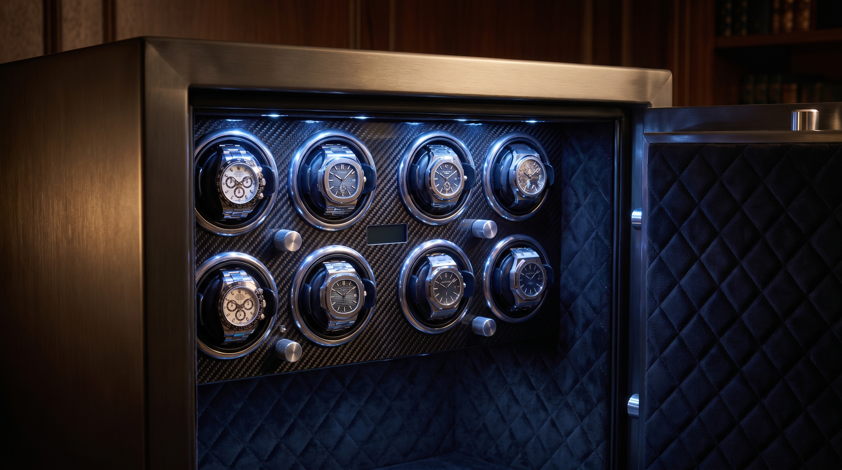 Luxury Safe Watch Winder Display