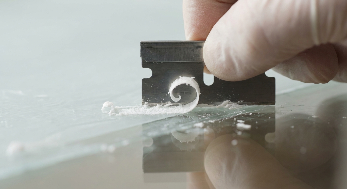 Resin scraping and leveling
