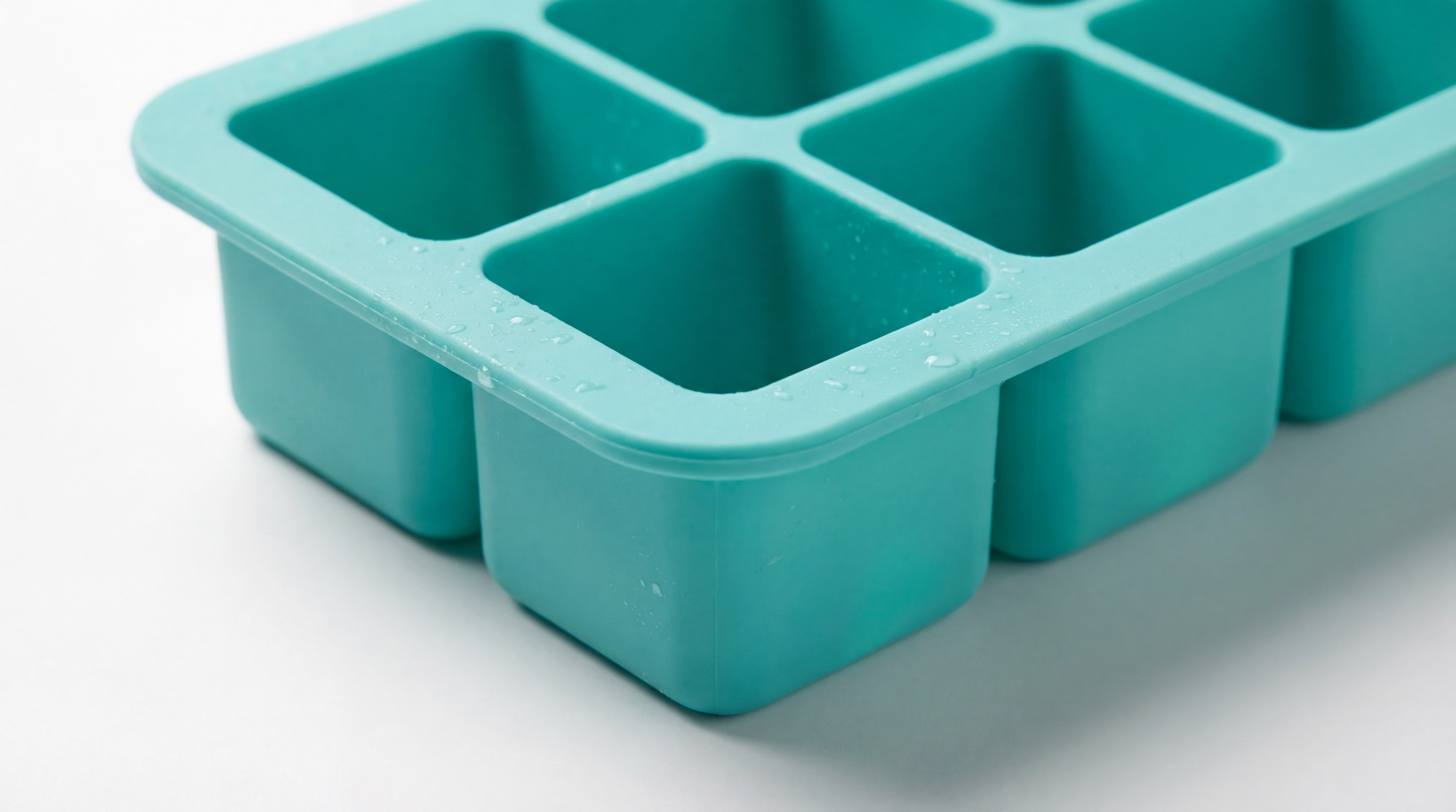A premium blue silicone tray highlighting flexible design