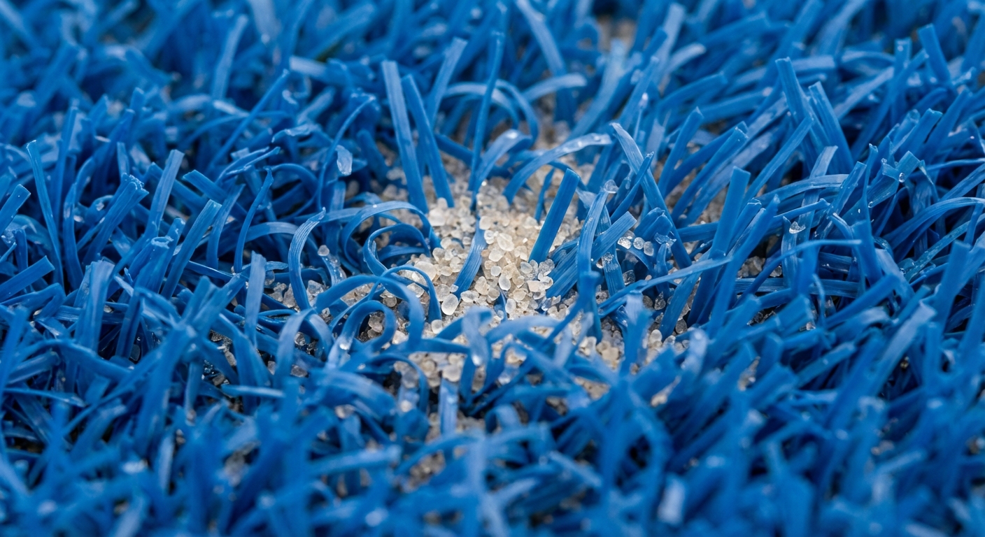 padel turf macro closeup