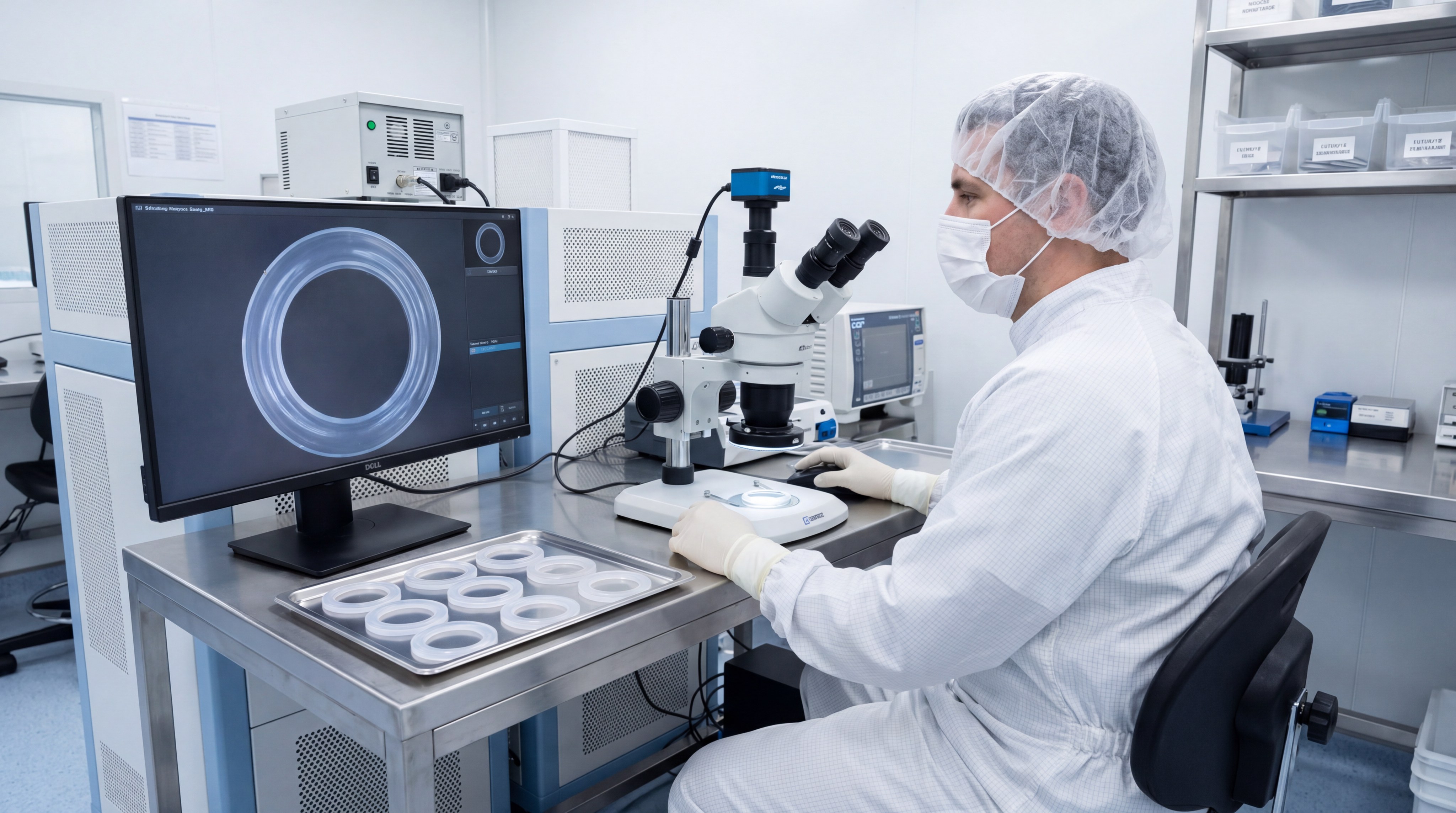 Cleanroom silicone seal inspection