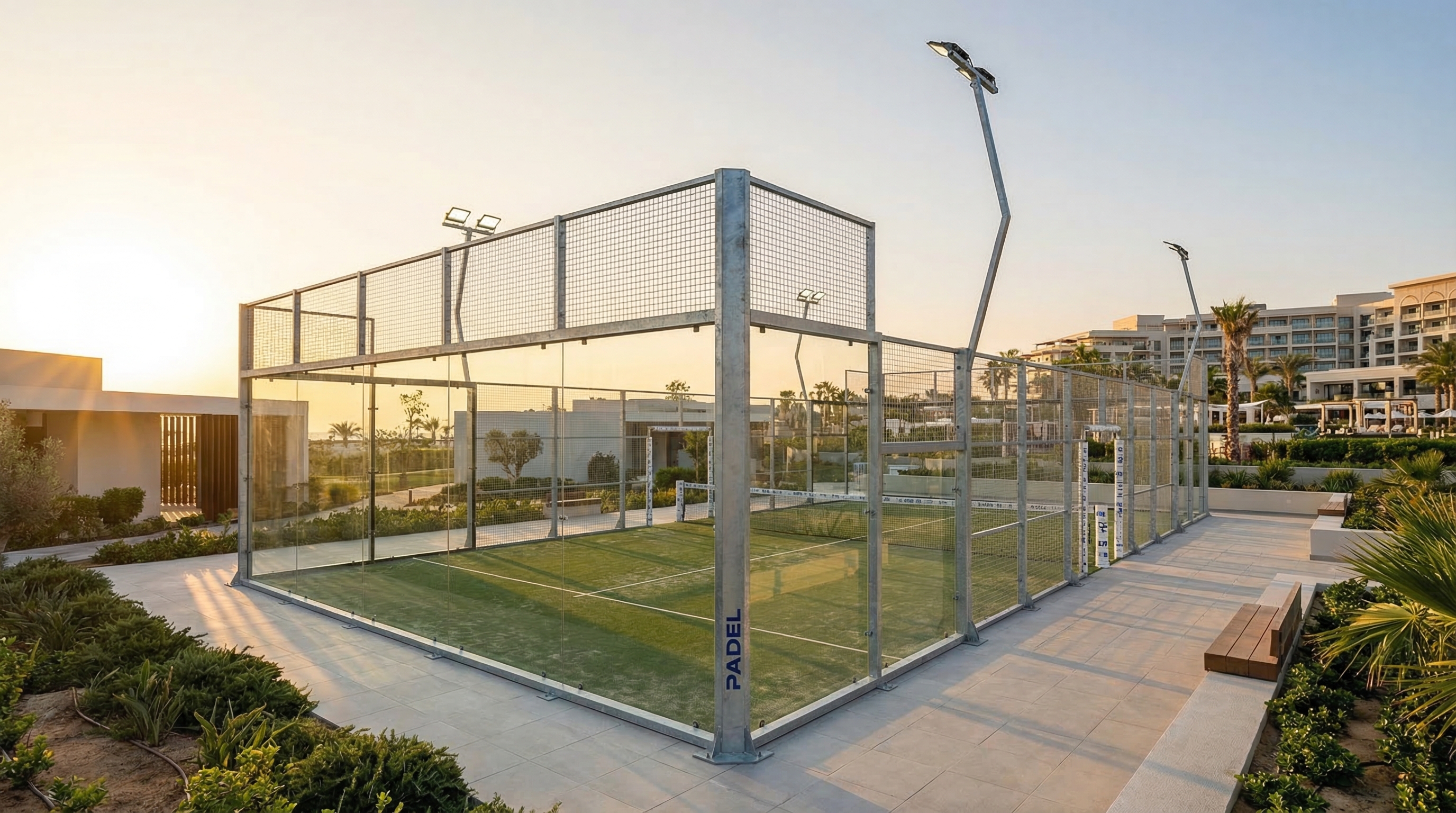 Outdoor Court Sunset