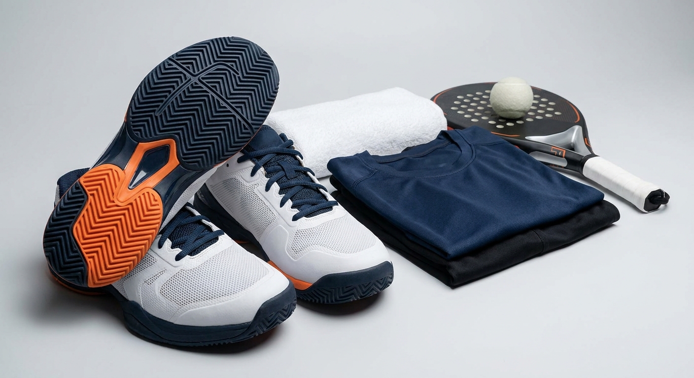 Padel shoes and equipment
