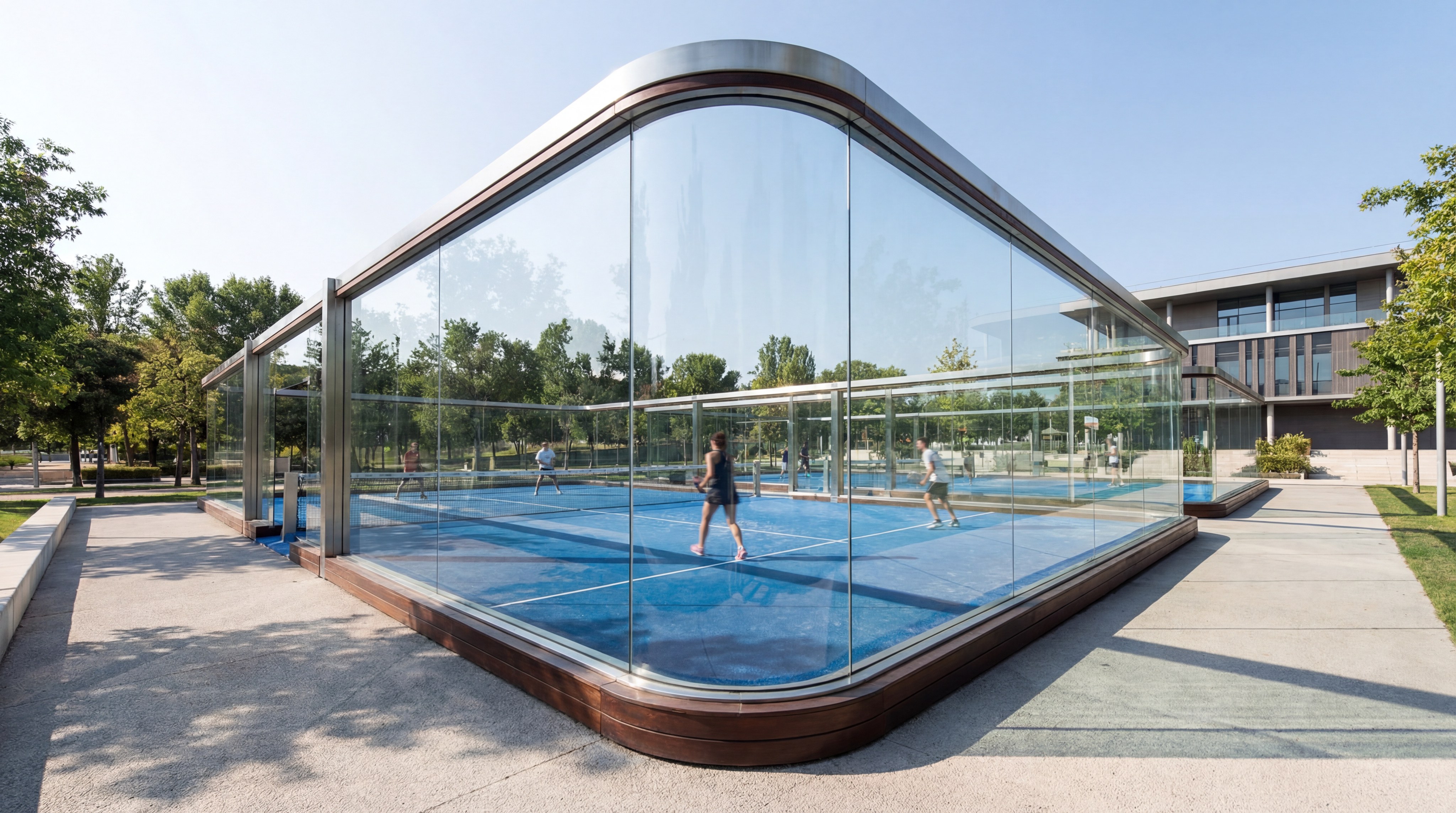 Panoramic padel court design