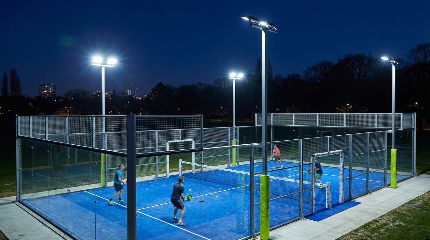 night padel court led lighting