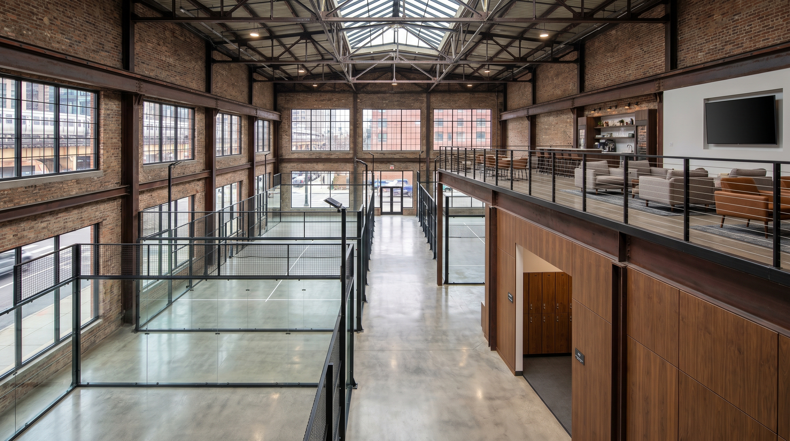 warehouse padel club rendering