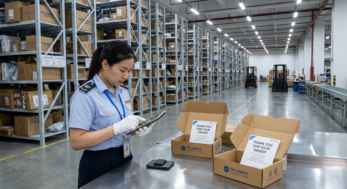 state of the art logistics warehouse packing station in China