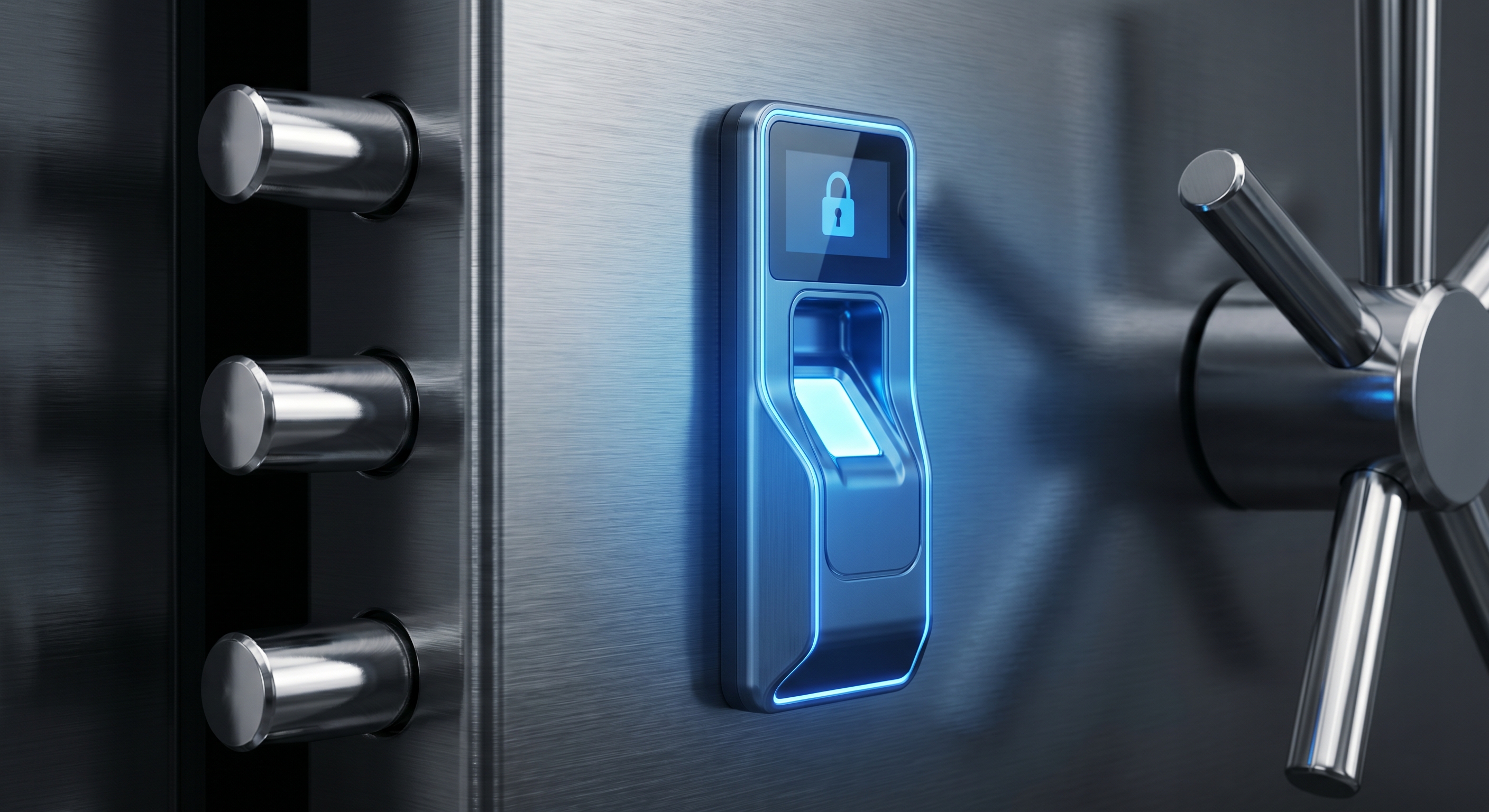 High-security biometric safe locking bolts