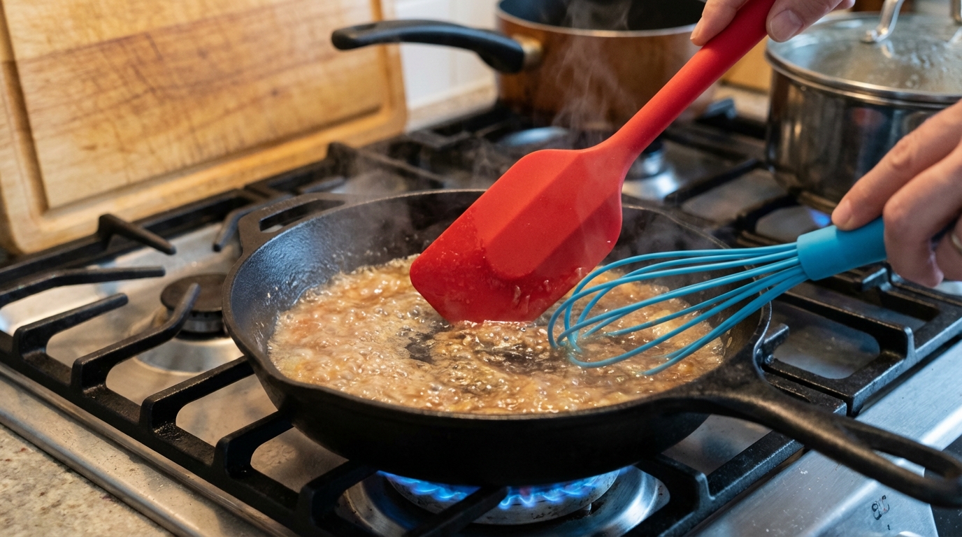 Heat-Resistant Silicone Kitchen Tools in Action