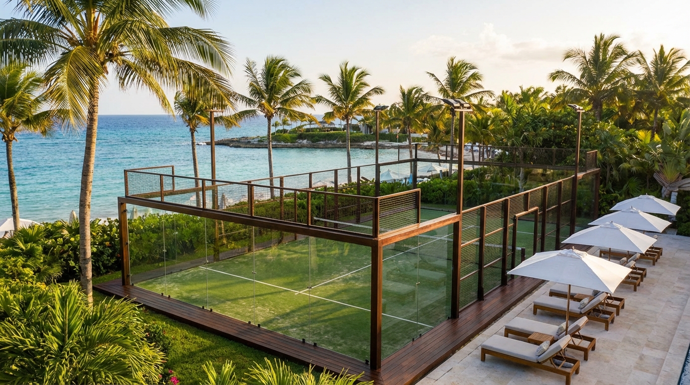 luxury tropical padel court resort
