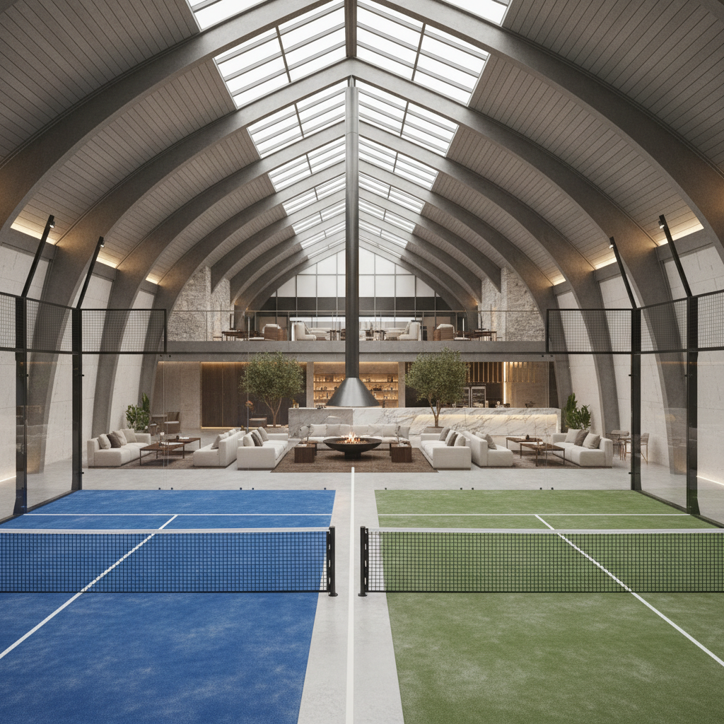 luxury indoor padel facility