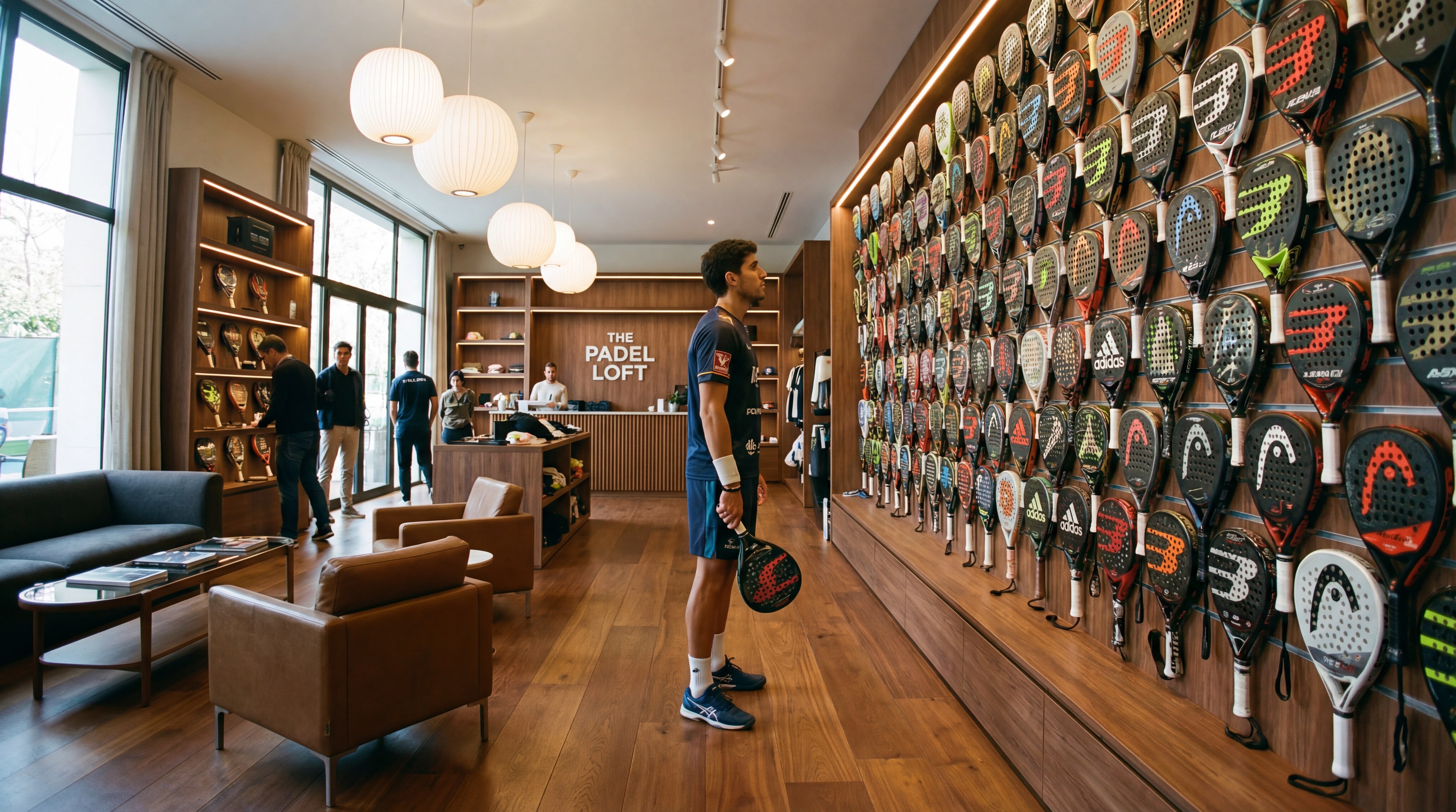 athlete padel racket proshop scene