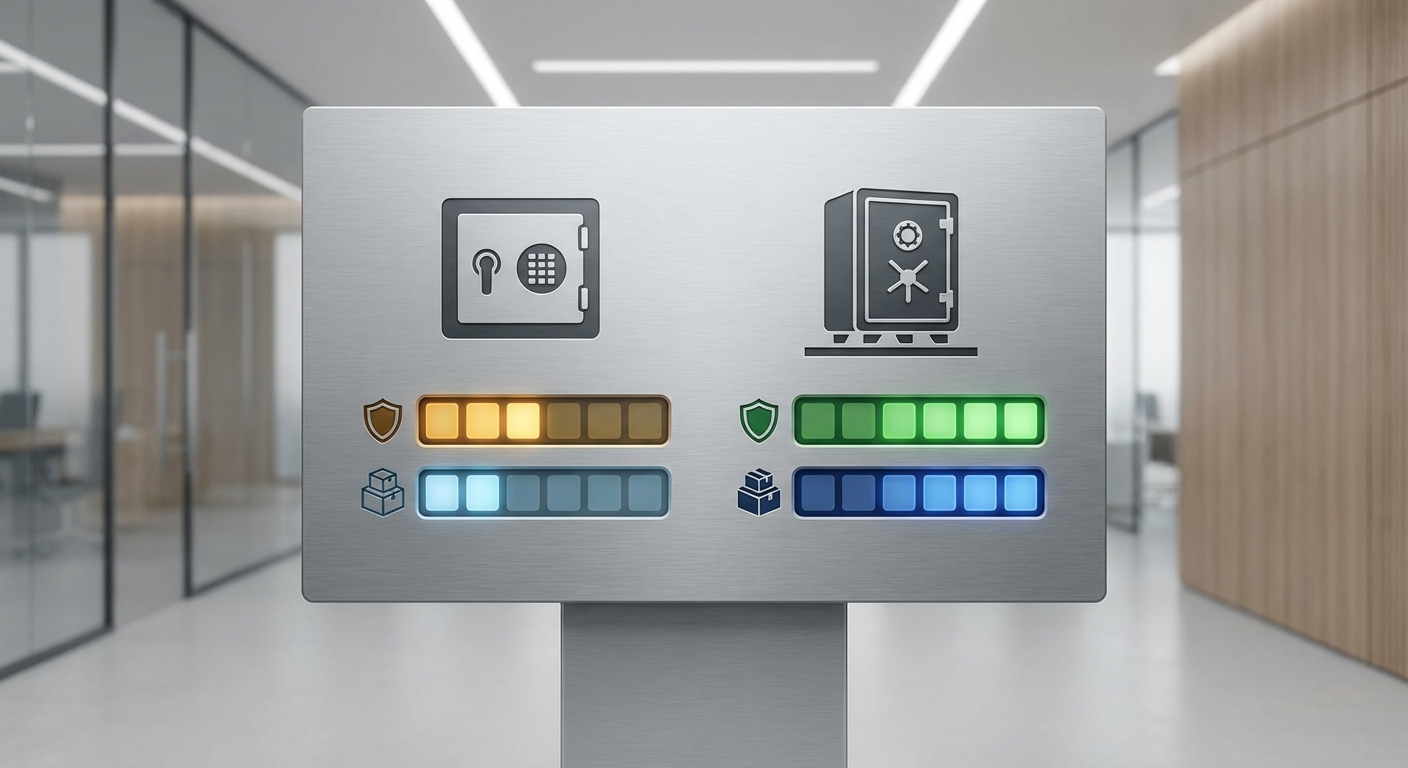 security capacity safe comparison chart