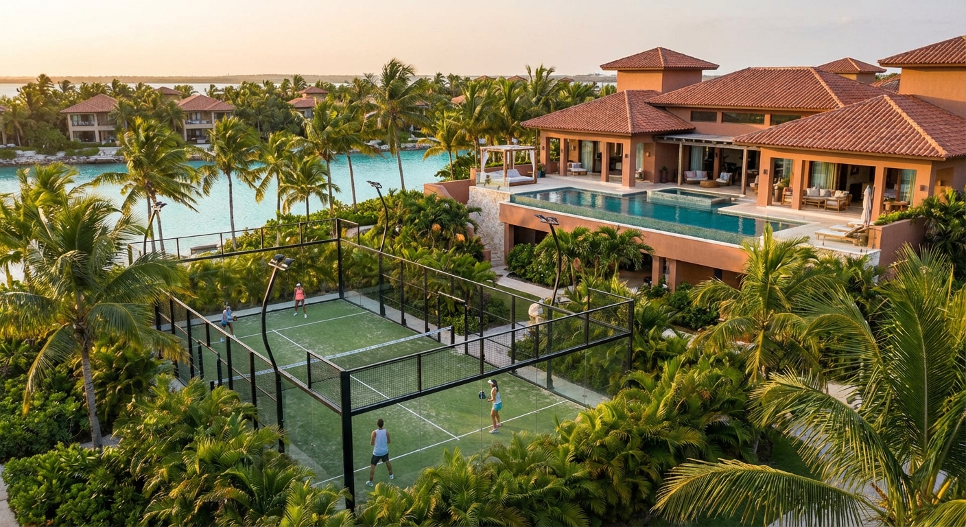 luxury wellness resort padel court