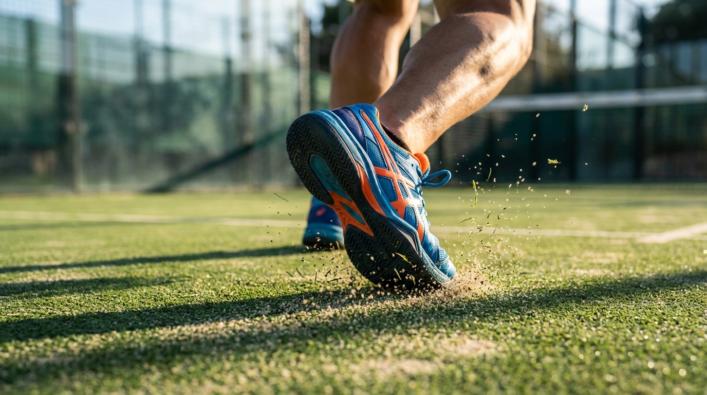 padel shoes action shot