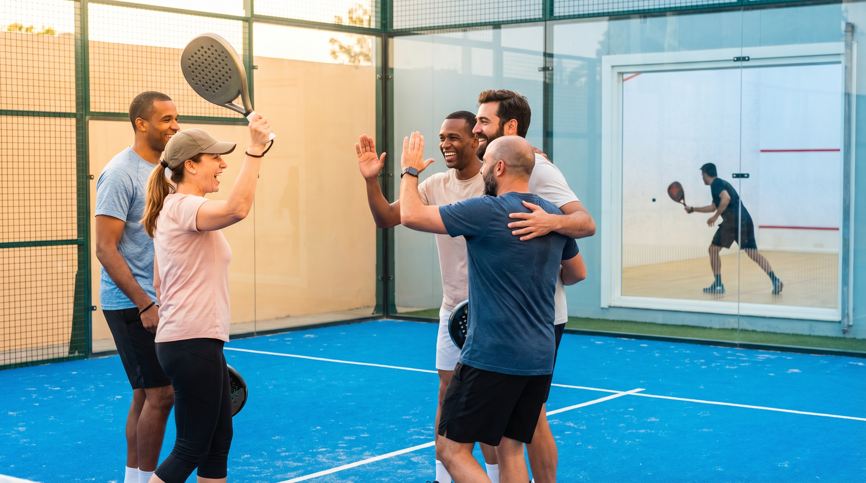 padel racquetball social sport comparison