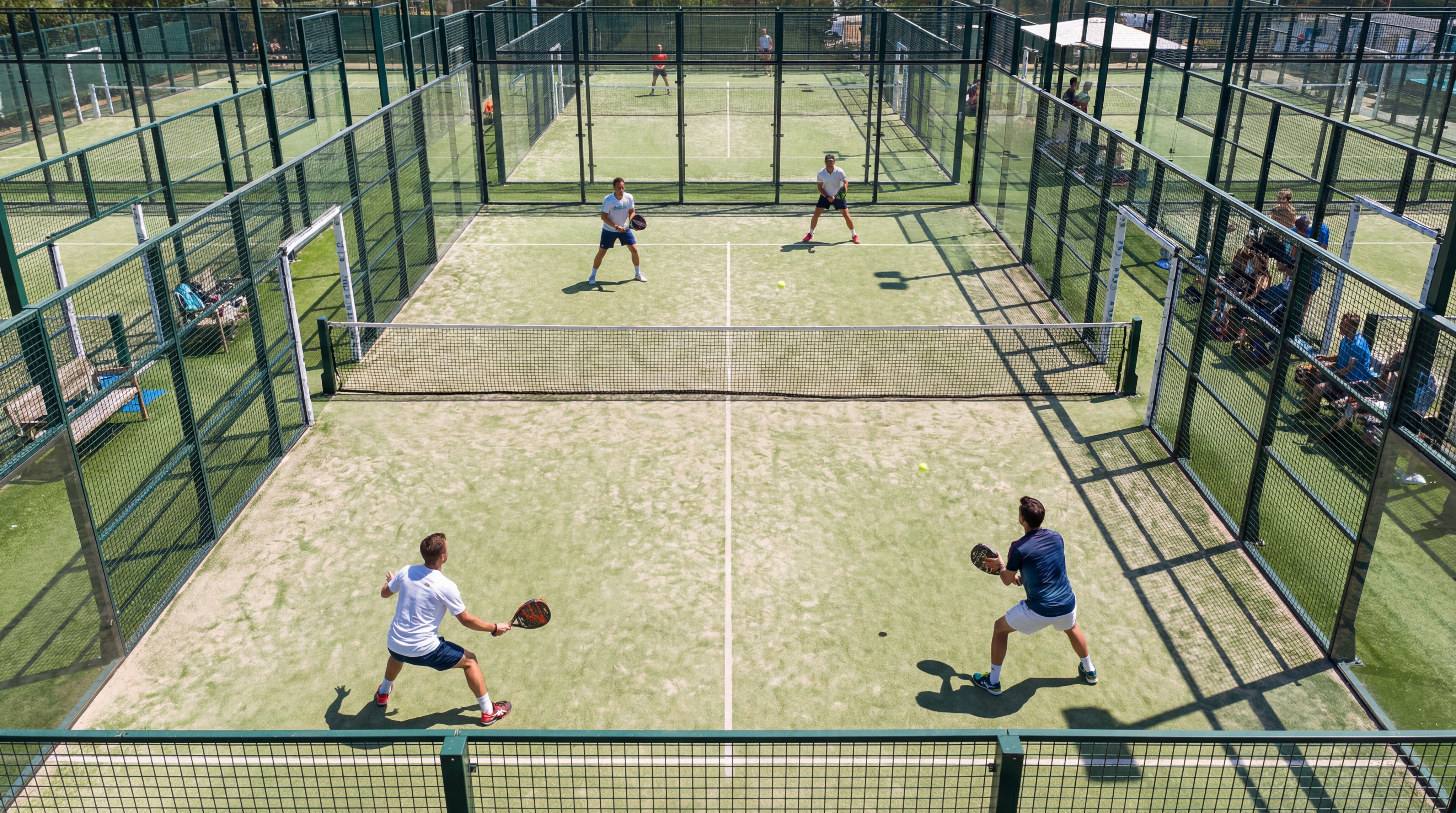 padel court doubles match
