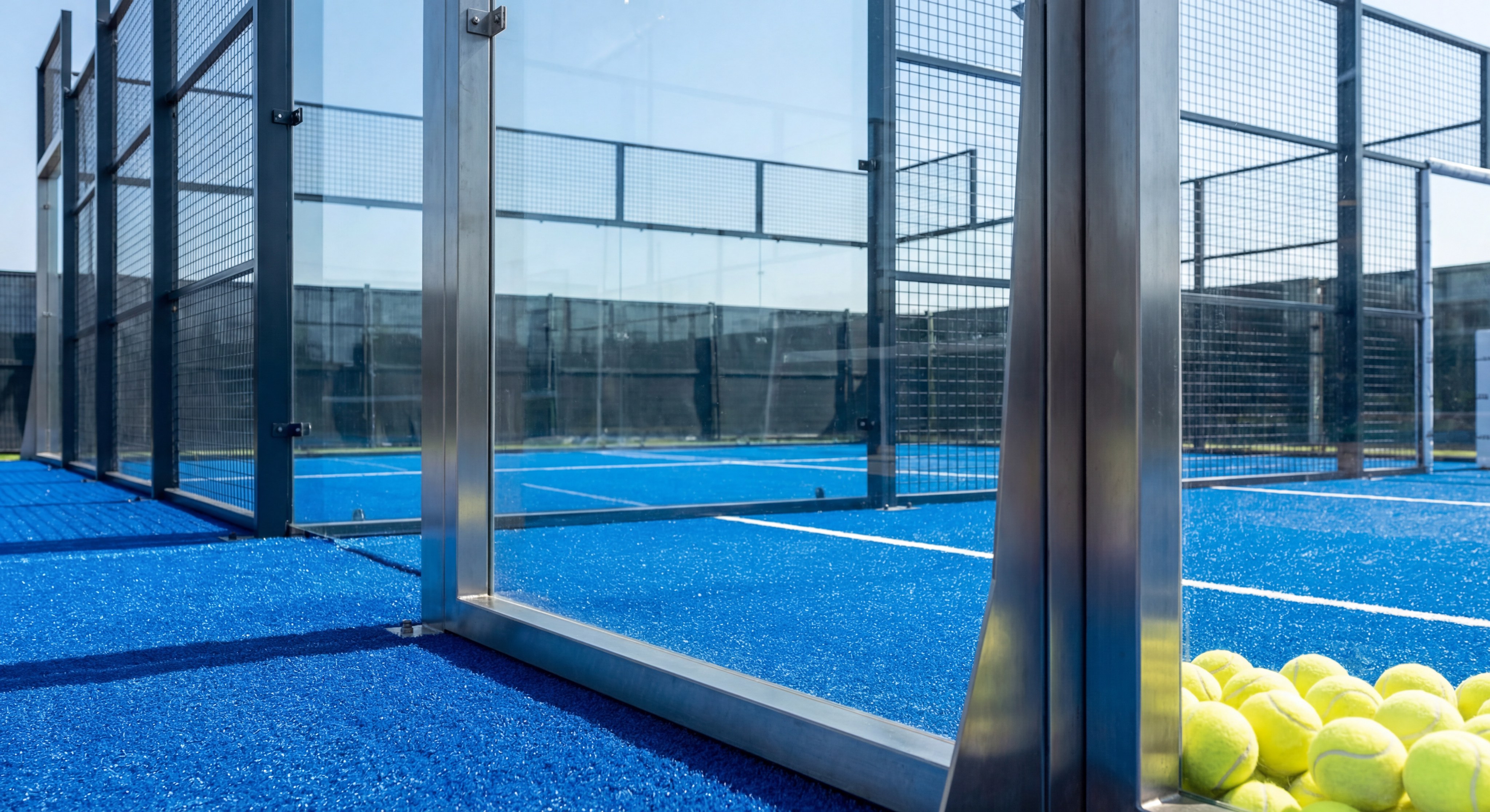 padel court close up