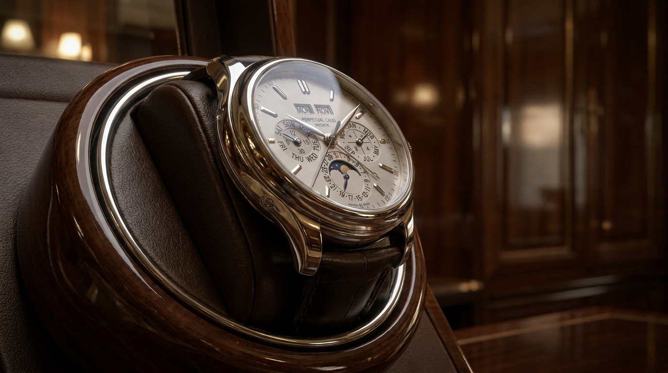 Luxury perpetual calendar watch