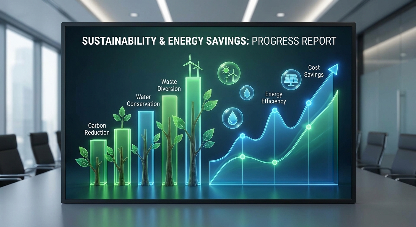 environmental sustainability bar chart