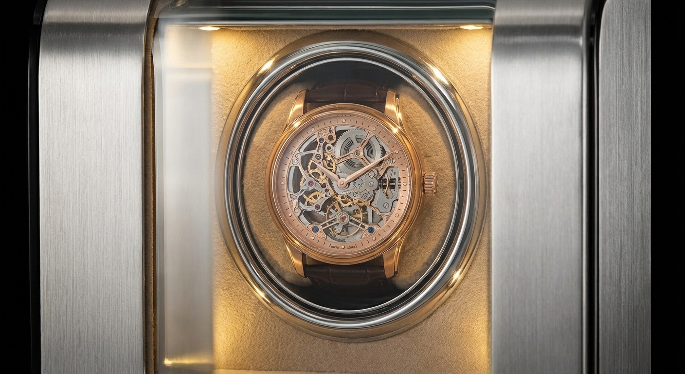 premium watch winder close up